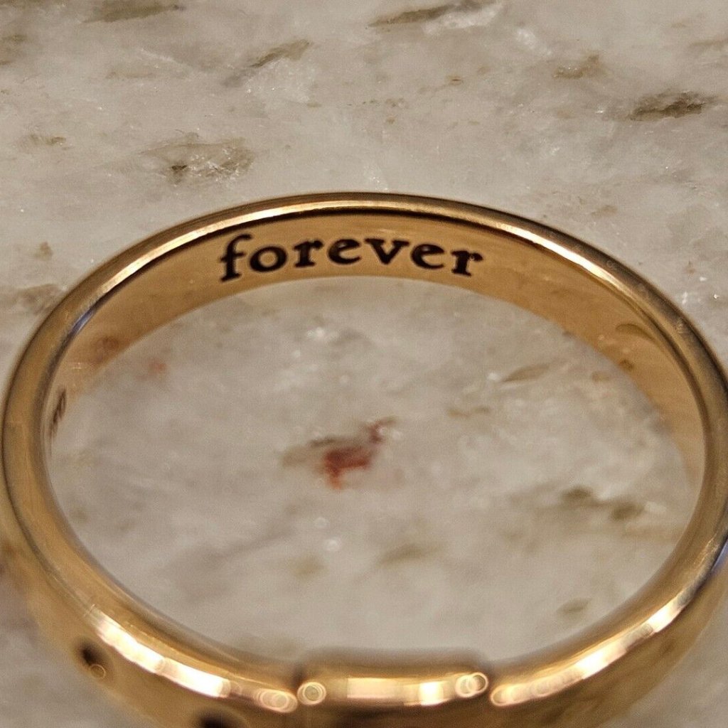 New Monica Rich Kosann Forever Buckle Belt Poesy Stackable 18k Rose Gold Ring 5 — image 6 of 8